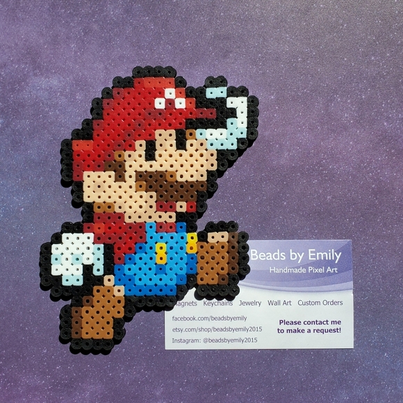 Paper Mario Magnets - Handmade Nerdy Home Decor - Picture 5 of 7